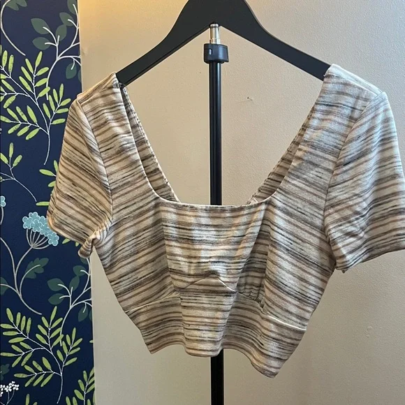 Altard State Corduroy Button Front Mini Skirt + Lelis Crop Top Bundle Size S - Picture 4 of 11